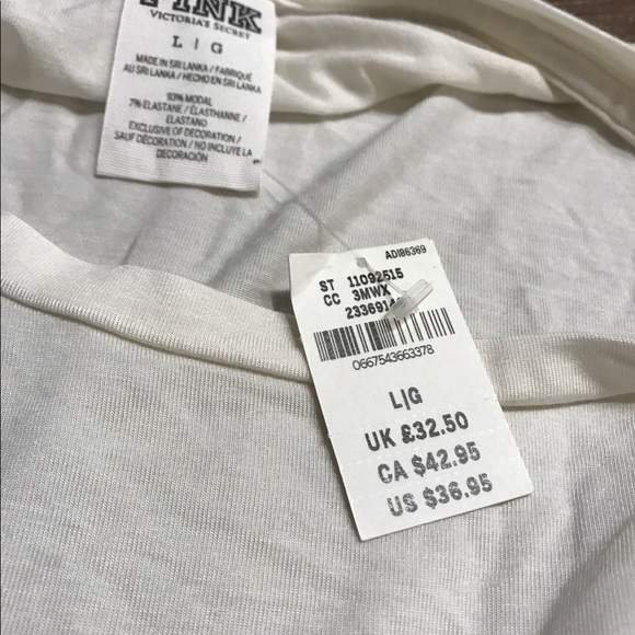 NWT Victoria's Secret Pink T shirt L Large‼️SALE‼️ - Picture 4 of 4